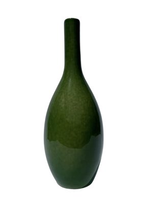 Wazon 36cm ceramiczny szkliwiony trawiasta zieleń