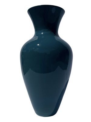 Wazon 33cm ceramiczny szkliwiony morski