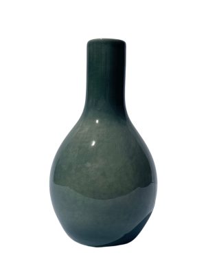 Wazon 22cm ceramiczny szkliwiony szmaragdowy