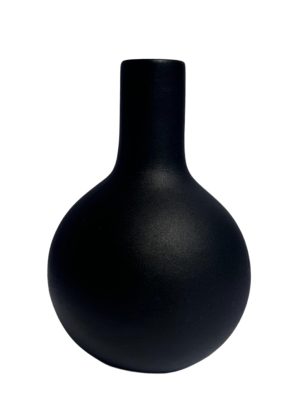 Wazon 20cm ceramiczny dekoracyjny czarny