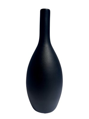 Wazon 36cm ceramiczny dekoracyjny czarny