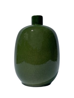 Wazon 27cm ceramiczny szkliwiony trawiasta zieleń